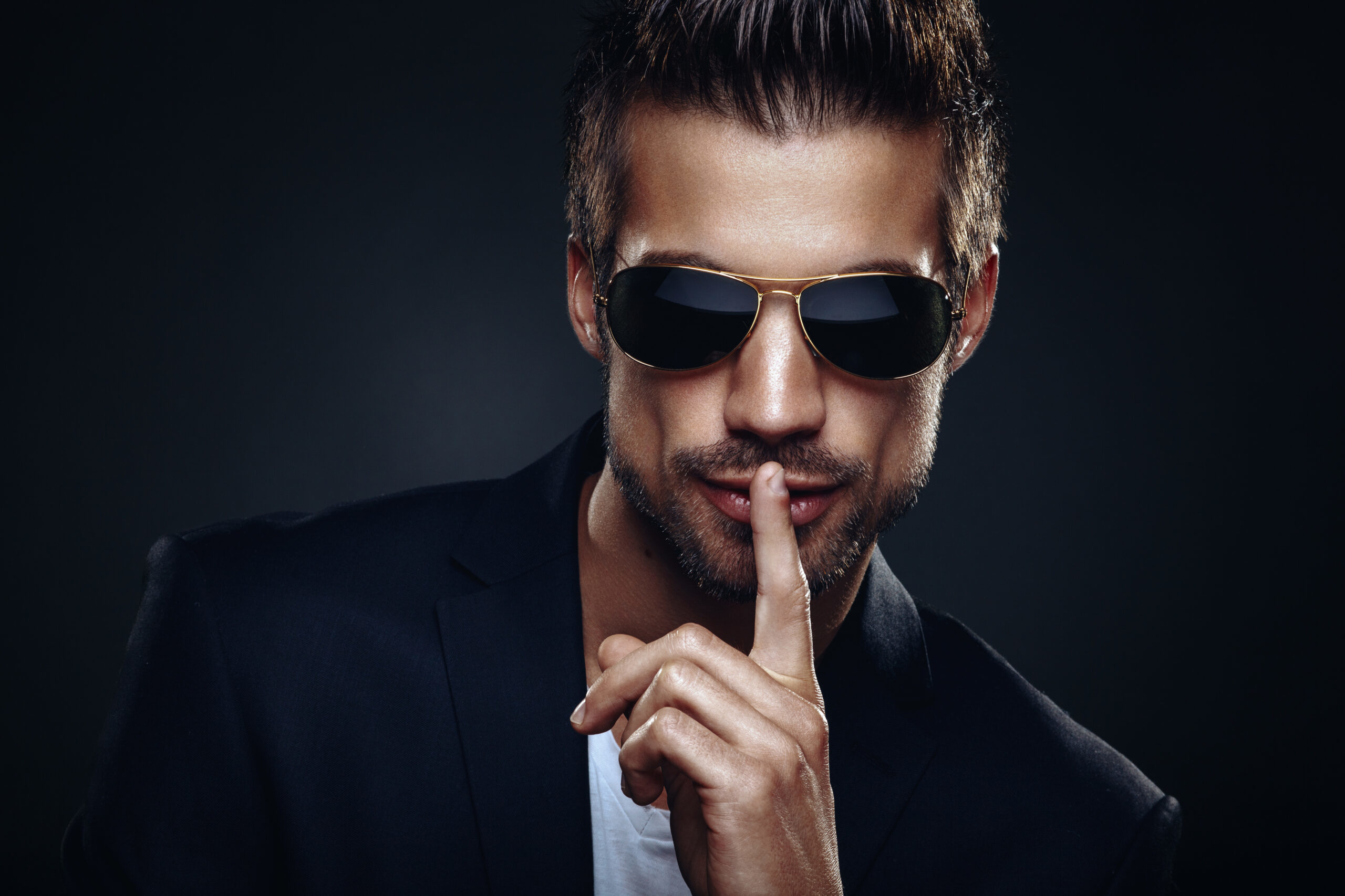 Portrait of men with sunglasses